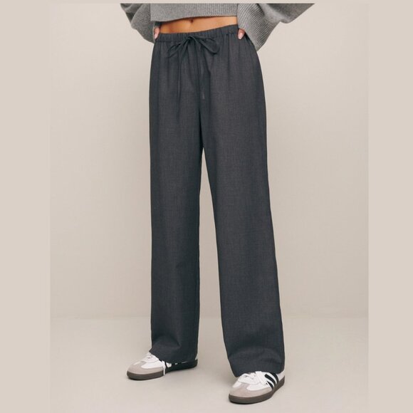 Reformation Olina Pant | Charcoal |Thanksgiving Day Sale | size L - Picture 1 of 5